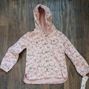 New Daisy Fuentes Girl's Floral Hooded Coat.